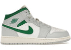 Air Jordan 1 Mid White Pure Platinum Pine Green (GS)