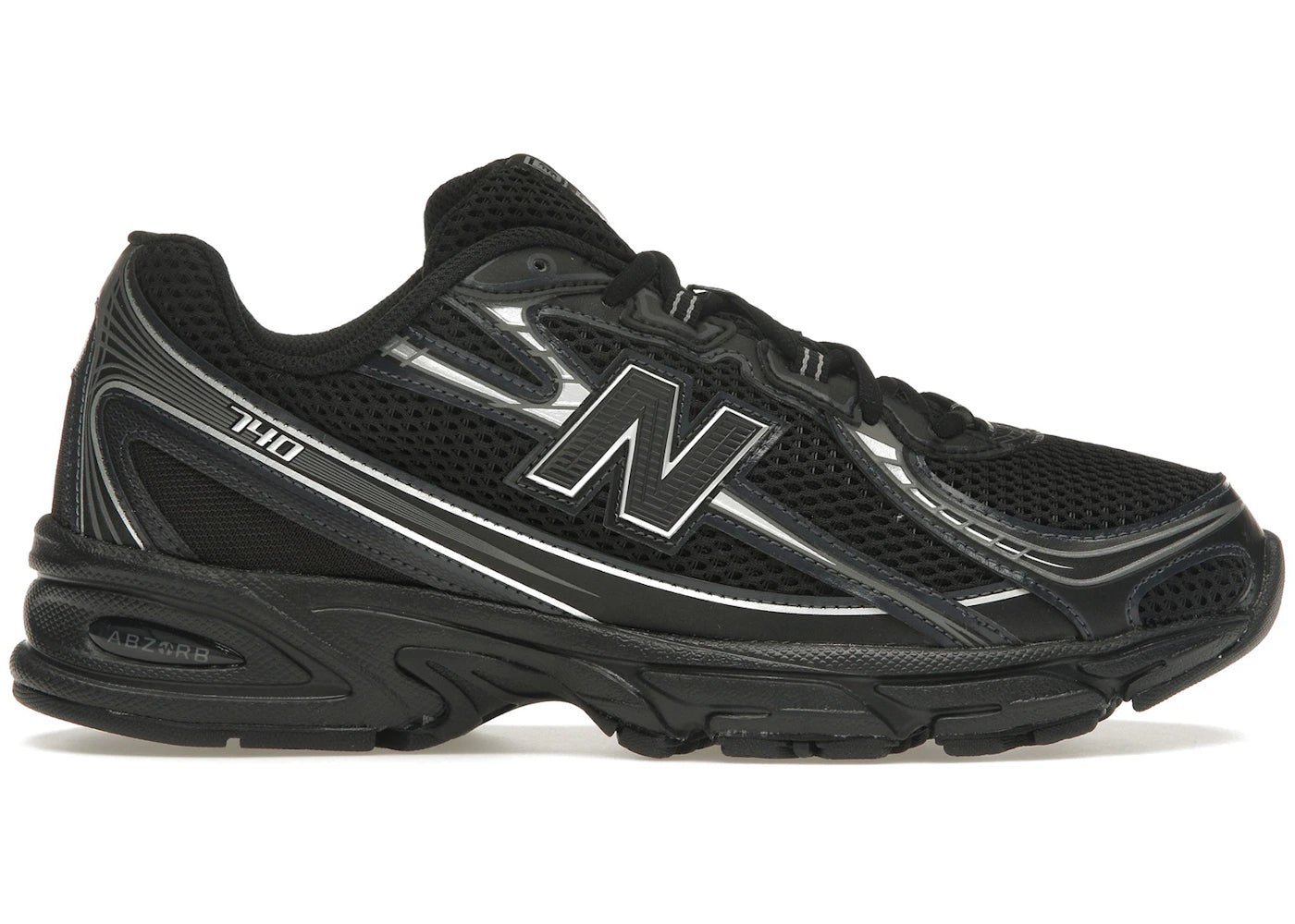 New Balance 740v2 Black Grey Silver Men's