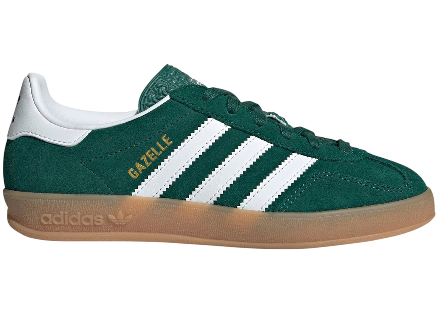 adidas Gazelle Indoor J "Collegiate Green Gum"