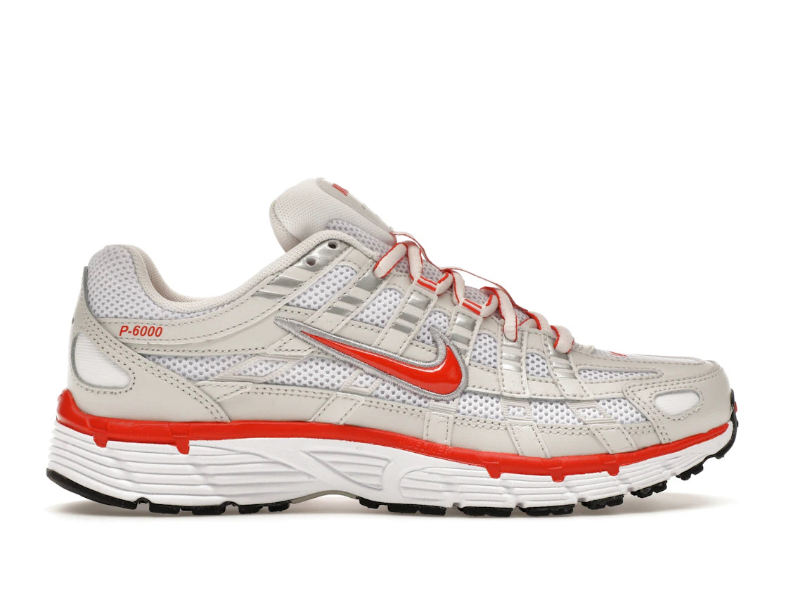 Nike P-6000 White Platinum Tint Black Picante Red (Women's)