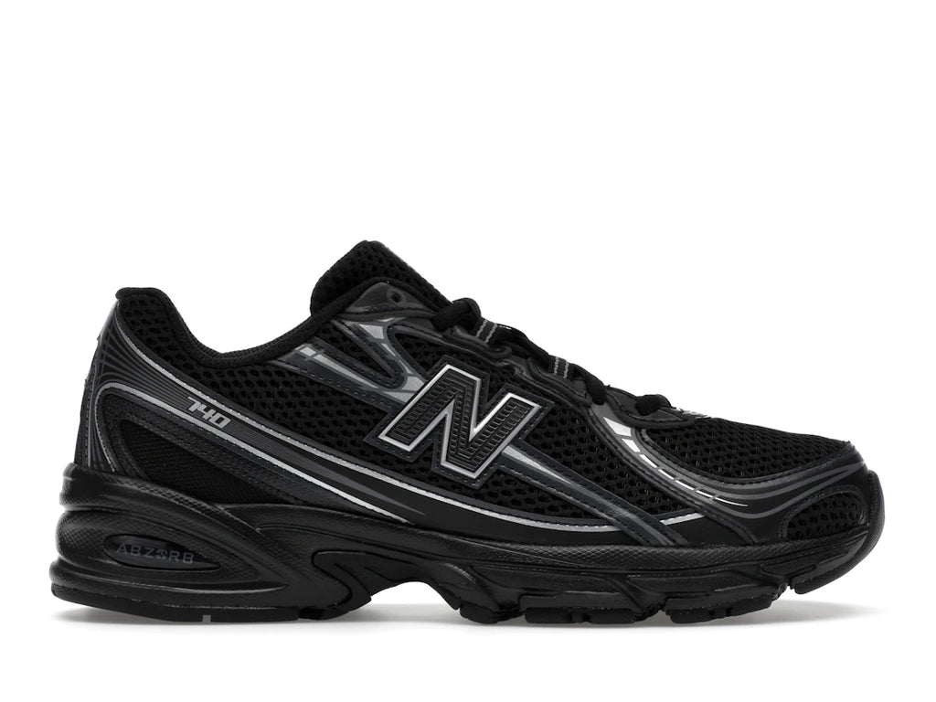 New Balance 740 Black Silver Metallic GS