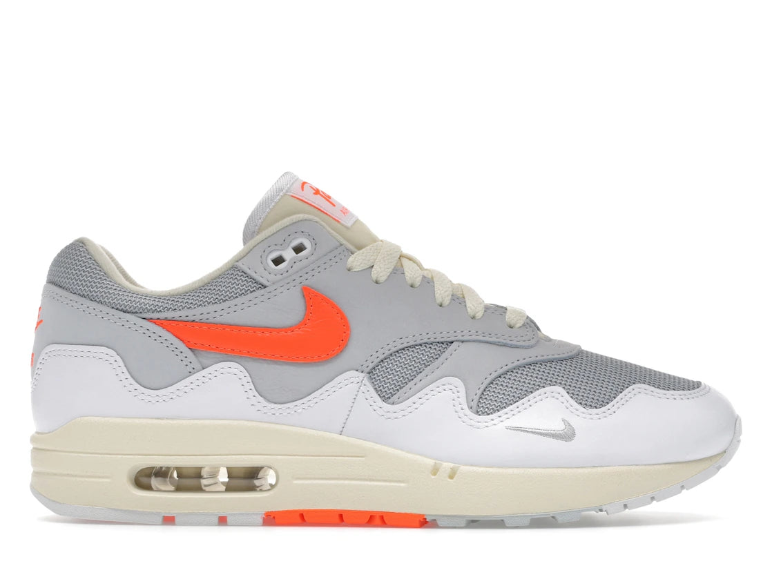 Nike Air Max 1 Patta Waves White Hyper Crimson (with bracelet)