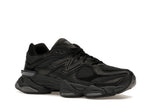 New Balance 9060 Triple Black Leather Men's