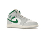 Air Jordan 1 Mid White Pure Platinum Pine Green (GS)