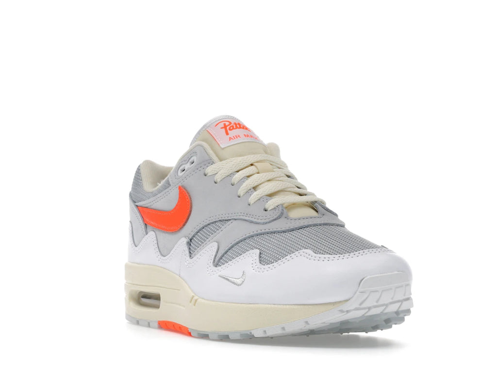 Nike Air Max 1 Patta Waves White Hyper Crimson (with bracelet)