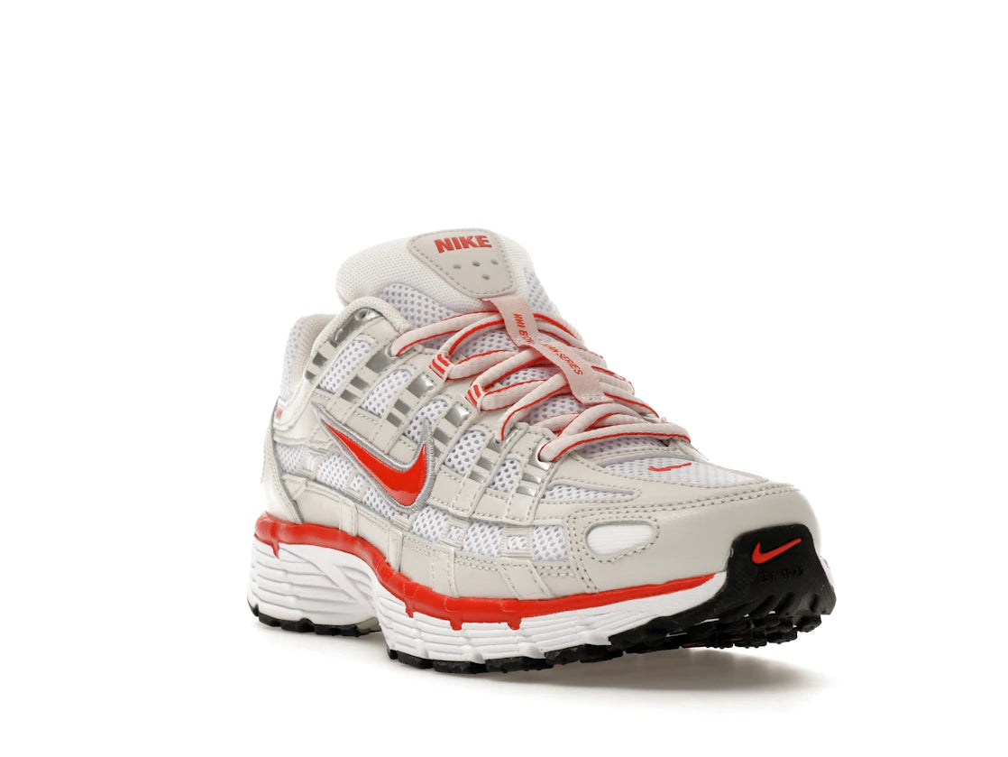 Nike P-6000 White Platinum Tint Black Picante Red (Women's)