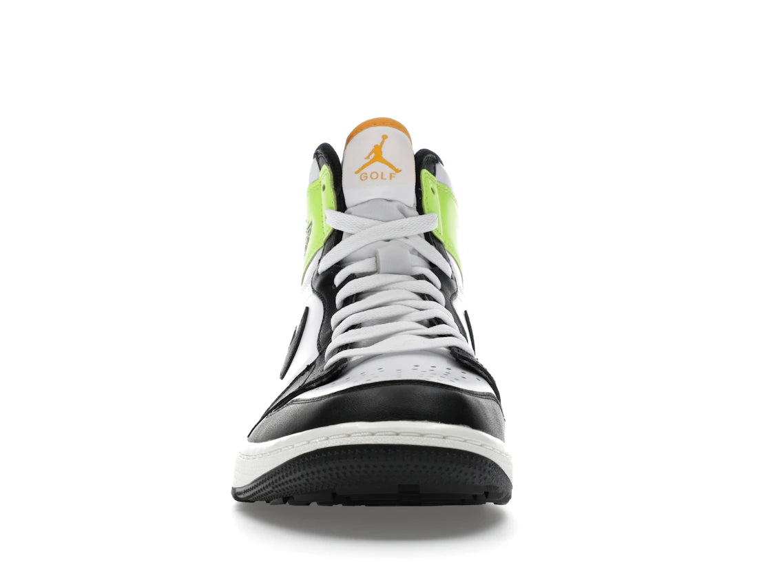 Jordan 1 Retro High G White University Gold Volt Black
