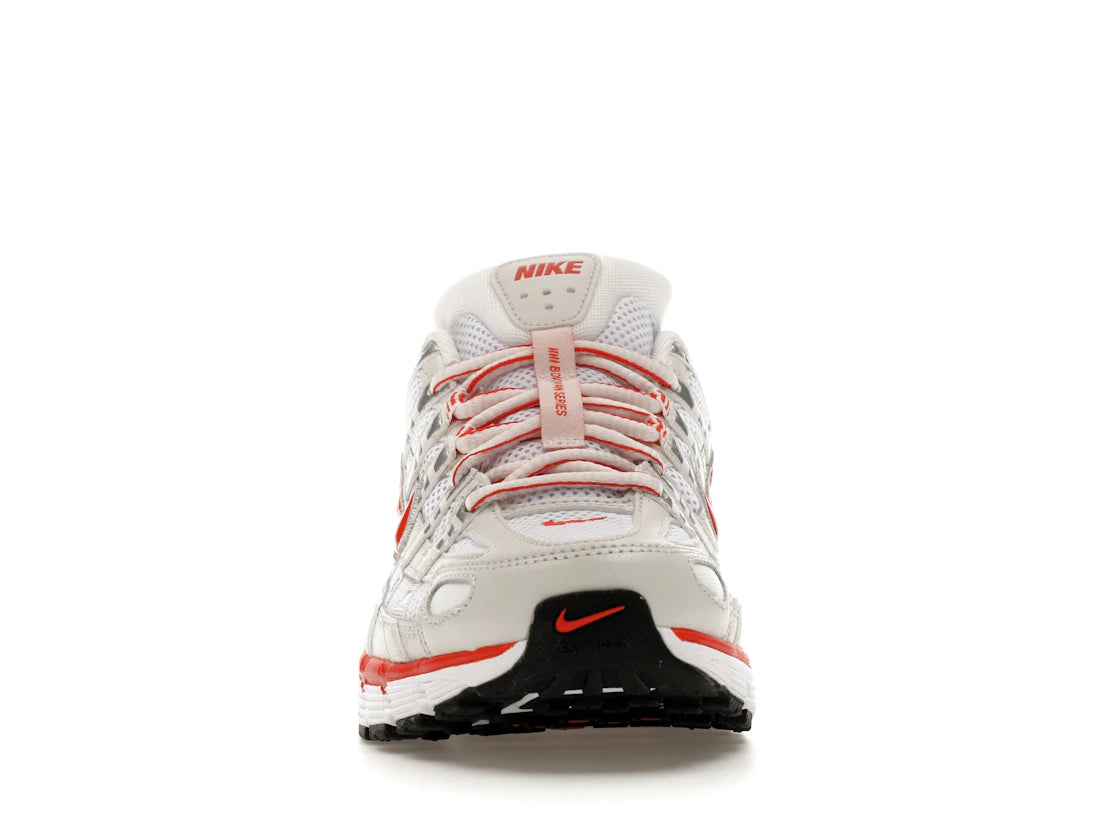 Nike P-6000 White Platinum Tint Black Picante Red (Women's)