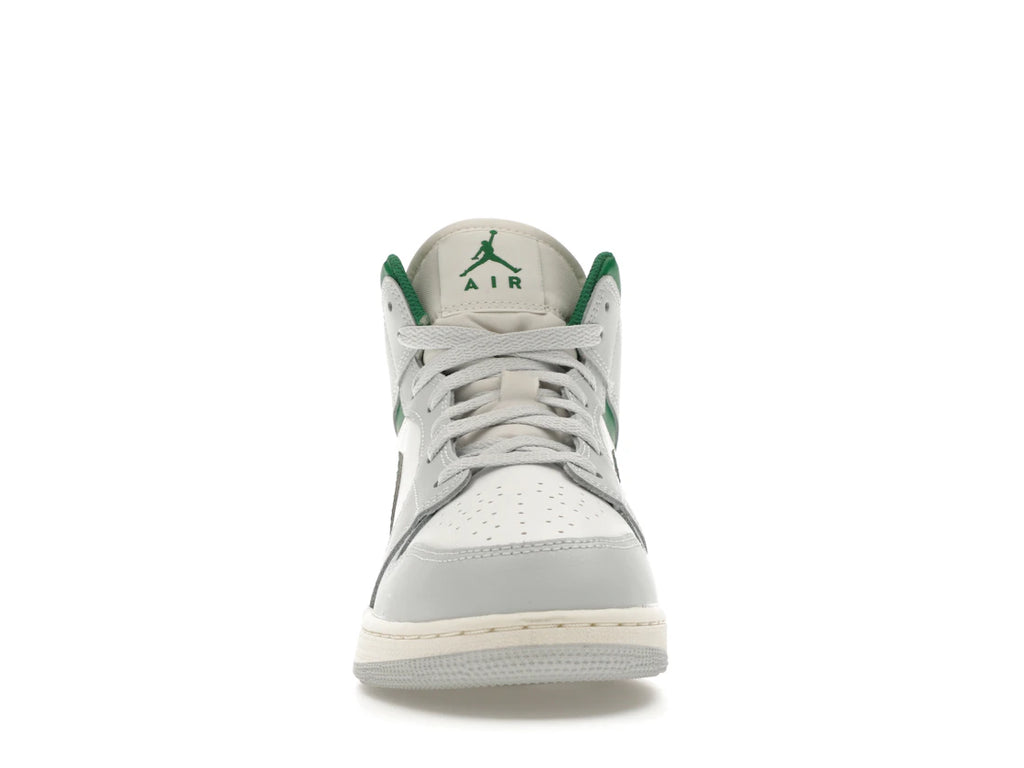 Air Jordan 1 Mid White Pure Platinum Pine Green (GS)