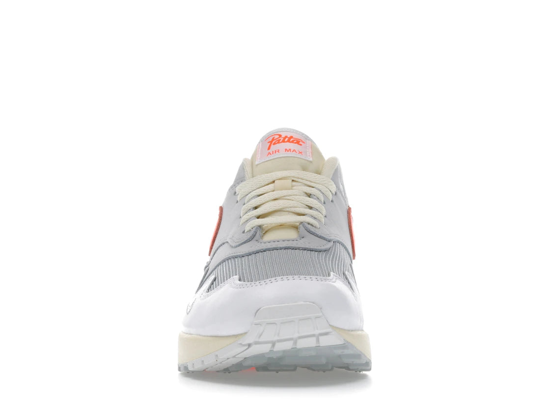 Nike Air Max 1 Patta Waves White Hyper Crimson (with bracelet)