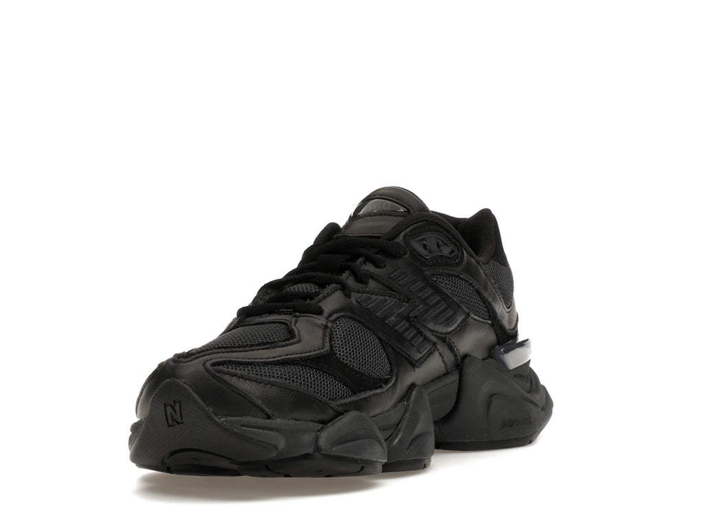 New Balance 9060 Triple Black Leather Men's