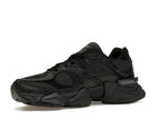 New Balance 9060 Triple Black Leather Men's