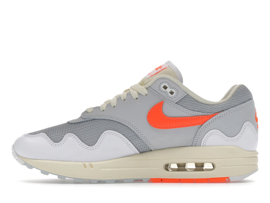 Nike Air Max 1 Patta Waves White Hyper Crimson (with bracelet)