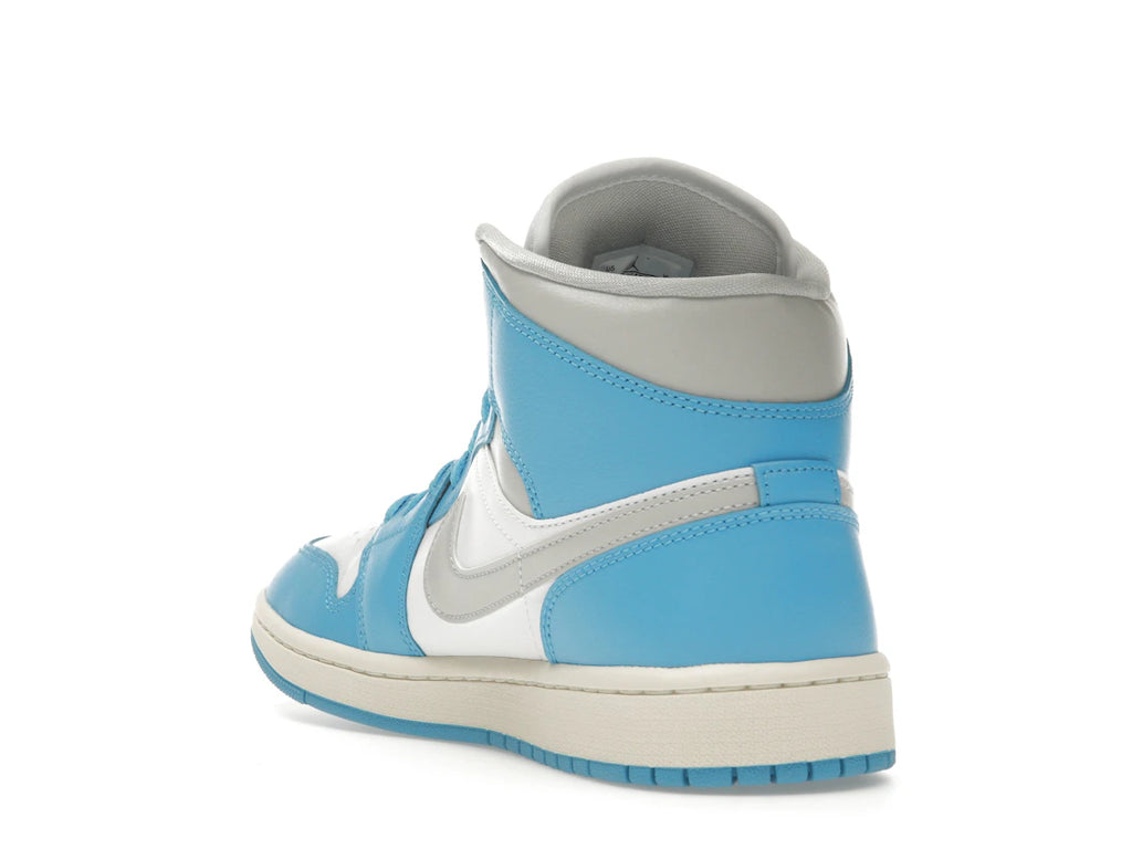 Jordan 1 Mid Dark Powder Blue White Sail Neutral Grey (Women's)