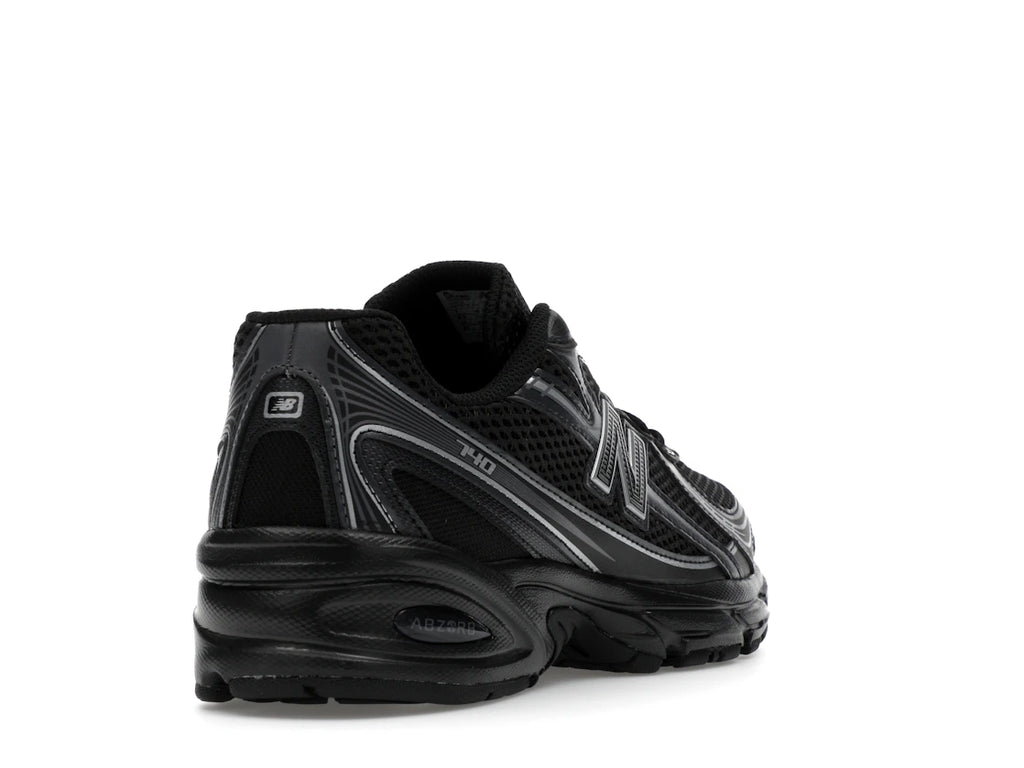 New Balance 740 Black Silver Metallic GS