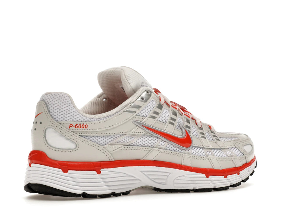 Nike P-6000 White Platinum Tint Black Picante Red (Women's)