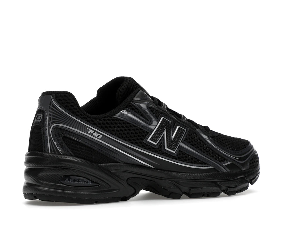 New Balance 740 Black Silver Metallic GS