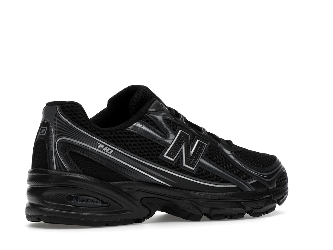 New Balance 740 Black Silver Metallic GS